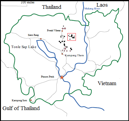 Map showin gchey Saen District